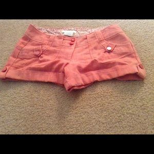 Charlotte Russe coral shorts